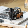 2.4G Tabletop RC Forklift Engineering Vehicle 1/64 Mini Remote Control Alloy Forklift Desktop Toys Model  for Boys. 