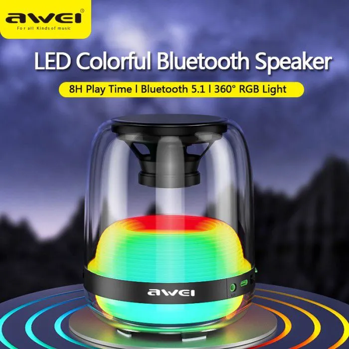 AWEI%20Y386%208W%20Portable%20Bluetooth%20Speaker%209D%20Surround%20Stereo%20Deep%20Bass%201200mAh%20Battery%20RGB%20Light%20Outdoor%20Wireless%20Speaker%20-%20Image%205