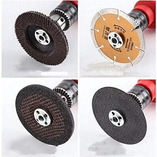 Electric%20Drill%20Variable%20Angle%20Grinder%20Connecting%20Rod%20Round%20Handle%20Converter%20with%20Marble%20Concrete%20Blade,Flap%20Disk%20for%20Paint%20Remover,Iron%20Grinding%20Wheel,Iron%20Cutting%20Wheel,Flep%20disk,sanding%20disc%20(3pcs%20set%201xgrinder%20nut%201xdrill%20adaptor%201xdisc)%20-%20Image%202