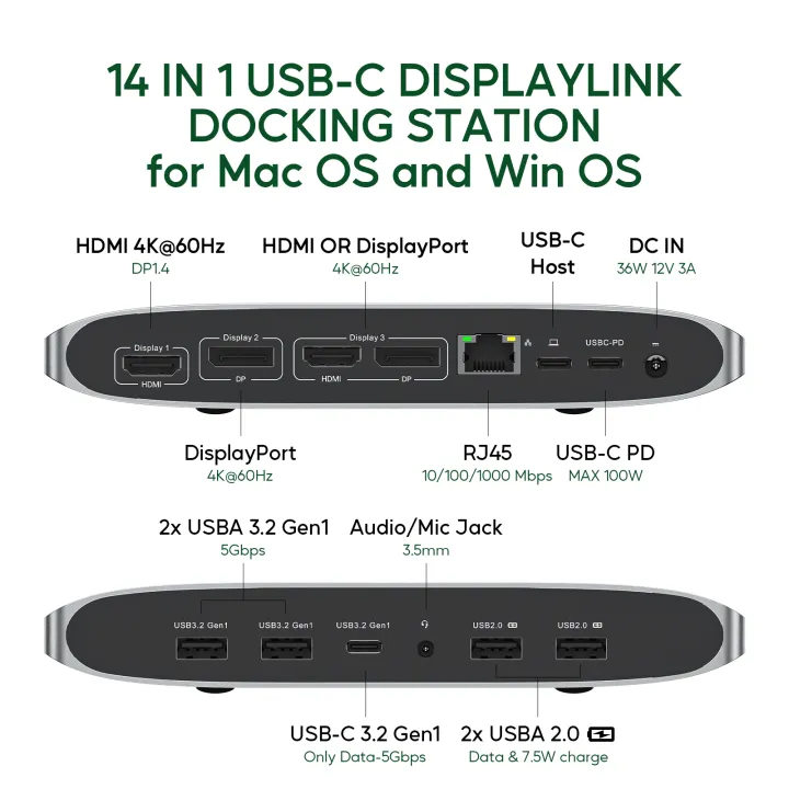 PULWTOP%2014%20IN%201%20USB%20C%20Displaylink%20Docking%20Station%20with%202%20HDMI4K@60Hz,%202%20Display%20Port,%20PD,%20USB%20C%20Data,%204%20USBA,%20Ethernet,%20Audio%20-%20Image%202