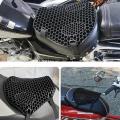 Motorcycle Honeycomb Gel Seat Cushion 3D Mesh Fabric Comfort Autobike Decompression Cover Shock Absorbing Relief Cushions. 