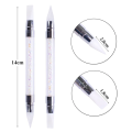 Dual-ended Silicone Sculpture Nail Art Pen Nail Art Brush Carving Mirror Glitter Powder Dotting Painting Nail Pen Manicure Tools. 