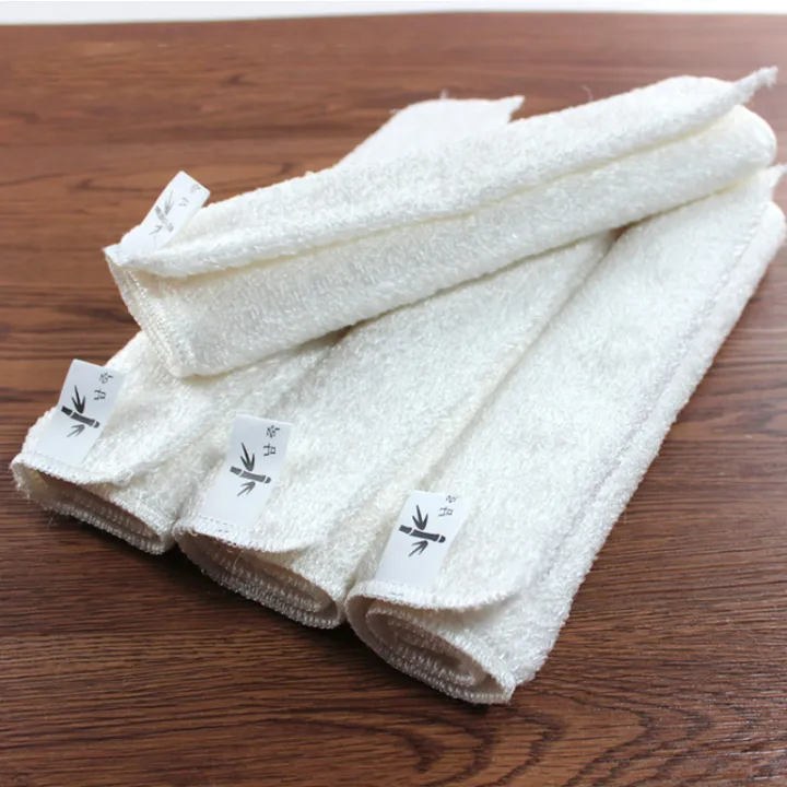 1/5PCS%20Natural%20Bamboo%20Fiber%20Thickened%20Cleaning%20Cloth%20White%20Dish%20Towel%20Kitchen%20Scouring%20Pad%20Easy%20To%20Clean%20Bathroom%20Rags%20Dishcloth%20-%20Image%205