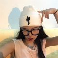 3 colors fashion Billie Eilish beanie knitted winter unisex hip-hop warm hat. 