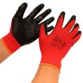 12 Pair Red Nylon China High Quality Safety Hand Gloves,  Use For Construction,  Household,  Agriculture Work,  Bike Riding, Farm Work, All Time Protect Your Hand Safely..... 