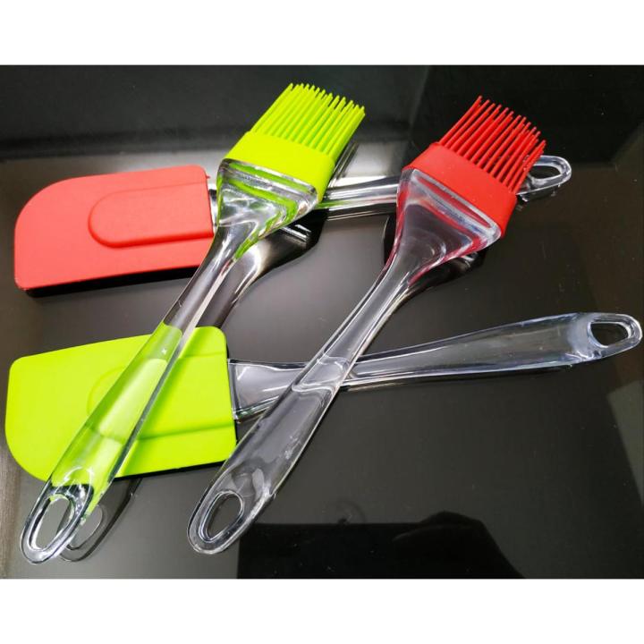 2 PCS Silicone Spoon & Oil Brush Set – Non-Stick Cooking Tools
