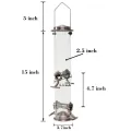 Outdoor dedicated hanging metal bird feeder 430 stainless steel bird cage. 