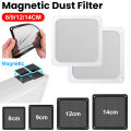 1-2PCS 80mm 90mm 120mm 140mm PC Chassis Cooling Fan Dust Filter Magnet Dustproof Mesh Cover Computer Chassis Net Guard with Hole. 