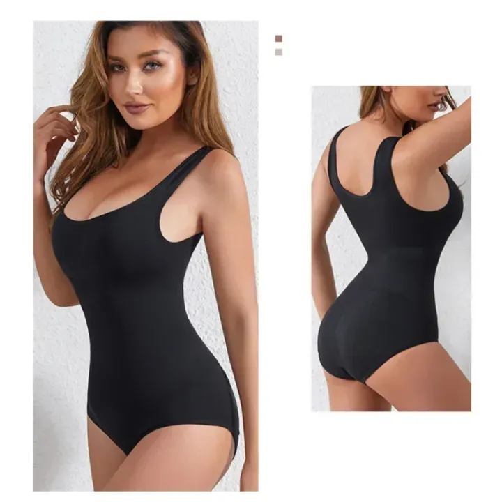 Body%20Shapewear%20for%20Women%20Seamless%20Solid%20Shaping%20Full%20Bodysuit%20Crew%20Neck%20Tummy%20Control%20Slimming%20Body%20Shaper%20Underwear%20&%20Shapewear%20-%20Image%205