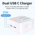 Iphone 35W 14 Pro Max USB C+C Charger. 