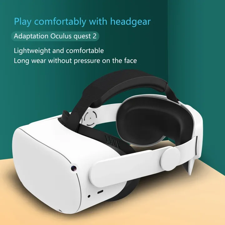 Head Strap Compatible with Oculus Quest 2,Meta Quest 2 Accessories Adjustable Elite Strap Replacement for Enhanced Comfort Suppo