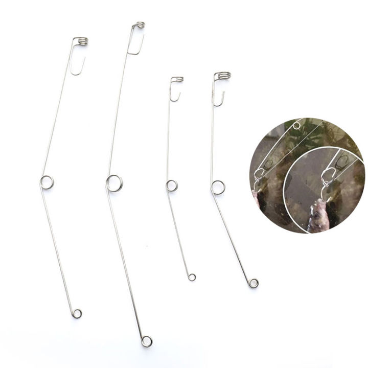 Camping Automatic Fishing Device Spring Ejection Hook Stainless Steel
