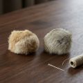 1/2/3/6pcs Rabbit Fur Ball Interactive Cat Toy Pet Product Containing Catnip Toy Ball Chasing Plush Toy Ball Cat Accessories 8cm.