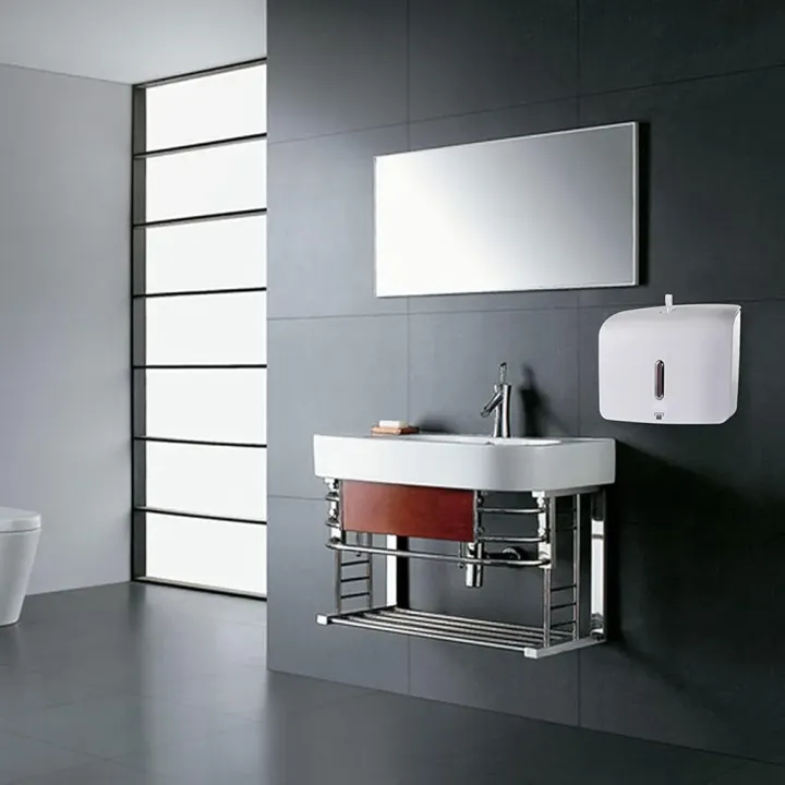 Tissue%20box%20holder%20paper%20towel%20dispenser%20wall%20mounted%20for%20bathroom%20and%20kitchen%20white%20color%20AZ%20-%20Image%202