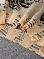 New Trendy Street Style Ripped Abstract Starry Sky Pattern Pullover Sweater Casual Round Neck Knitted Men's Pullover.