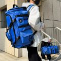 Large-capacity travel backpack, wet and dry separation sports gym bag, independent shoe storage compartment. 