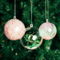 4-8CM Christmas Ornaments Balls DIY Fillable Bauble Plastic Transparent Hollow Ball Wedding Party Xmas Tree Hanging Decorations.