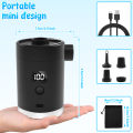 Portable Wireless Inflation Pump Outdoor Mini Air Pump with Digital Power Display and LED for Camping Vacuum Bag Air Cushion NEW. 