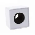 Microphone Flag Station Cube ABS Square Flags Interview Mic Logo Mark TV Station Reporter Microphone Cube Box Foam Cover. 