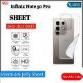 Infinix Note 50 Pro Back Camera Lens Protector 9H Flexible Soft Nano Glass Sheet Plastic For Infinix Note 50 Pro Back Jelly Protector Soft Hydrogel Film For Infinix Note 50 Pro Transparent. 