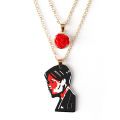Rock Band My Chemical Romance Cosplay Necklace Music Band MCR Three Cheers Rose Unisex Choker Pendant Jewelry Accessories Props. 