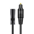 Byscoon Fiber Digital Toslink Extender Cable, Male to Female Optical Audio Extension Cable for Sound Bar/TV/PS4/Xbox.