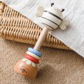 Wooden Cartoon Bee  Ringing Toy Musical Instruments Montessori Music 0 12 Months Toys Kids Early Educational Wooden Instruments. 