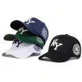 Unisex Letter Embroidery Baseball Caps Spring and Autumn Outdoor Adjustable Casual Hats Sunscreen Hat. 
