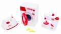 JUMBO SIZE HAPPY FAMILY BRAND B/O WORKING 3 PIECE HOUSE HOLD SET (RANDOM COLORS). 
