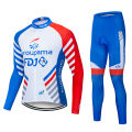 Fdj Autumn 2025 Pro Team Cycling Jersey19D Bib Set MTB Uniform Bicycle Clothing Quick Dry Bike Clothes Mens Long Cycling Wear﻿. 
