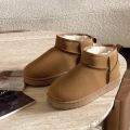 New Women Winter Ultra Mini Boots Designer Australian Platform Leather Warm Ankle Fur Booties Luxury Snow Boots. 