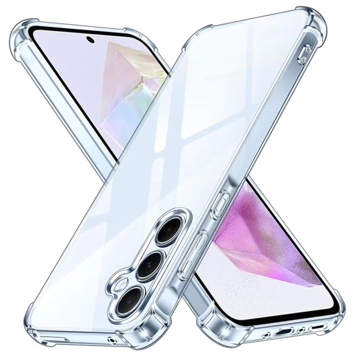 Samsung%20Galaxy%20A35%205G%20Premium%20Silicone%20Case%20Crystal%20Clear%20Soft%20TPU%20Ultra-Thin%20Transparent%20Flexible%20Protective%20Mobile%20Phone%20Back%20Cover%20-%20Image%202