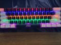 Jedel Gaming Rgb Keyboard Mechanical with Red Switch Colorful Backlight Black and White Combination Keys PAK FF. 