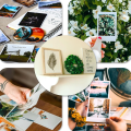 HUSPER 100 Sheets 3R Glossy Photo Paper 3.5x5 Inch 180/200/230Gsm Inkjet Compatible with Grey Back for Home Office Use.