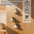 Heavy-duty minimalist acoustic panel bracket tray, no-drill installation organizer for soundproof panels, multifunctional storag. 