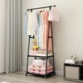 Standing Coat Rack Triangle Pulley Clothes Racks With Wheels Household Simple Cool Coat Shelf Bedroom Hanging Clothes Storage. 