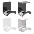 Universal Headphone Stand Adhensive Plastic Wall Mount Hanger Under Desk Headset Rack Holder Support For Gaming Earphone Bracket. 