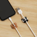 2/3pcs Cute Cartoon Desktop Cable Organizer Managers Self-Adhesive Winder Wire Cord Management Earphone Data Cable Clips Holder. 