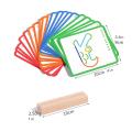 Wooden Creative Sticks And Rings Puzzle Intelligence Game Montessori Educational Toys Jigsaw Puzzle Building Blocks For Kids. 