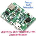 J5019 Hw 357: Versatile Li-ion Charger And Boost Module For a Wide Range Of Applications 1 Pc. 