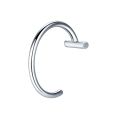 1pc Stainless Steel Nose Piercing Body Jewelry for Women Men, Fashion Simple Semicircular Hypoallergenic Nose Ring Lip Rings. 