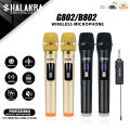 Handheld microphone LCD screen noise reduction intelligent karaoke singing microphone 50m working distance shalanra B802/g802/b804/g804 wireless microphone. 