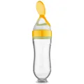 Squeezing Feeding Bottle Silicone Newborn Baby Training Rice Cereal  Food Spoon Supplement Feeder Safe Useful Tableware For Kids. 