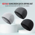 Outdoor Sports Cycling Hat Quick Drying Small Cap Motorcycle Ice Silk Breathable Hat Bike Helmet Liner Hat Running Skiing Headwe.
