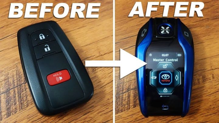 car simple remote convert into lcd remote
