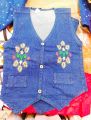 Beautiful Embroidery Work Short Koti For girls. 