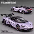 1:32 BYD Yangwang U9 U8 Diecast Alloy Model Miniature Toy Car Door Opened Sound Light Pull Back Vehice Collectible Ornament Gift.