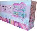 Dream Villa – Doll House with Accessories, and Exclusive Doll and Pets. Includes Furniture, Stickers and Interchangeable Floorings. 