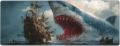 Fish-Themed Extended Gaming Mouse Pad – XL Large Desk Mat with Stitched Edges for Gamers and Home Office. 