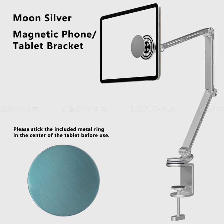 Kimdoole%20Pad%20%20Tablet%20Kindle%20Tablet%20Desktop%20Adjustable%20Rotating%20Display%20Stand%20Magnetic%20Bed%20Phone%20Stand%20Clip%20Mount%20-%20Image%202